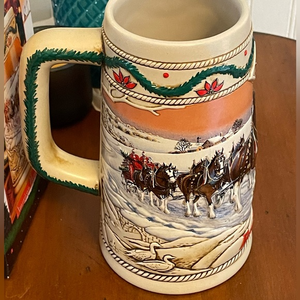 Vintage‎ 1996 Holiday Budweiser Stein